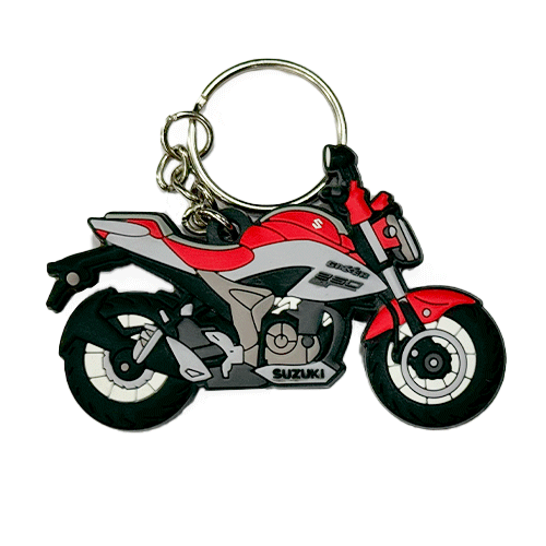 LLAVERO MOTO GIXXER 250 ROJO