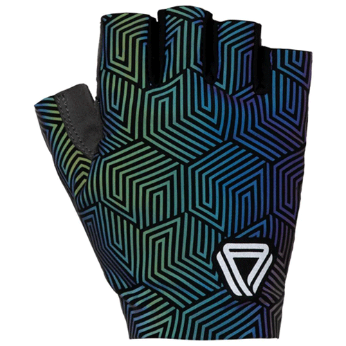 GUANTES MEDIO DEDO GW FULL REFLECTIVOS NEGRIS OSCURO