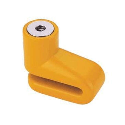 CANDADO GW FRENO DISCO SIN ALARMA PEQUEÑO AMARILLO