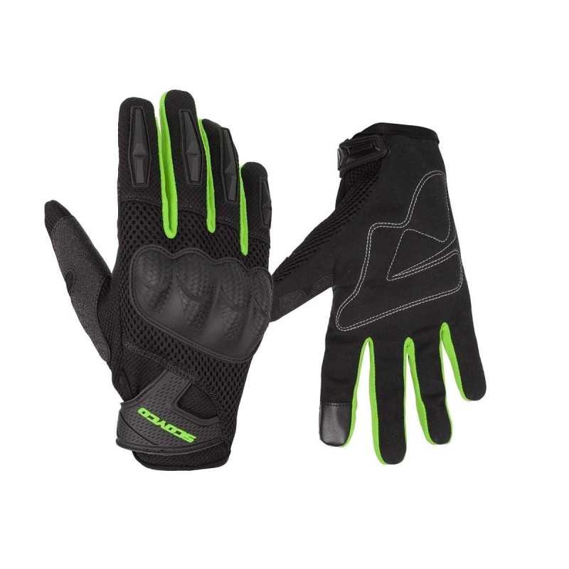 GUANTES SCOYCO MC58-2 NEGRO VERDE