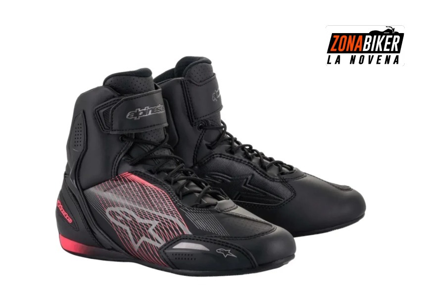 BOTA ALPINESTARS FAST 3 NEGRO GRIS ROSA