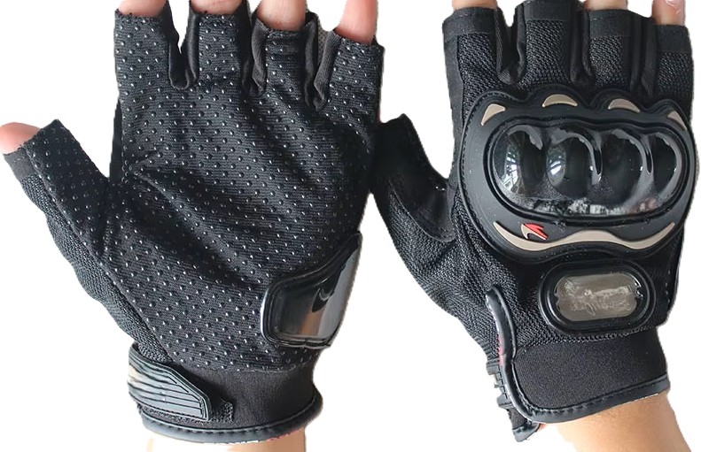 GUANTES MEDIO DEDO GW EVERESTT GRIS NEGRO