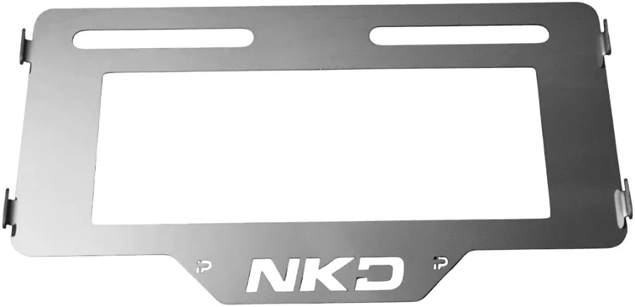 PORTA PLACA LAMINA PLATA NKD
