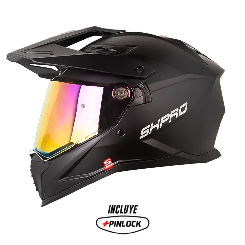 CASCO SHAFT PRO MX400DV SOLID NEGRO SILVER MATE