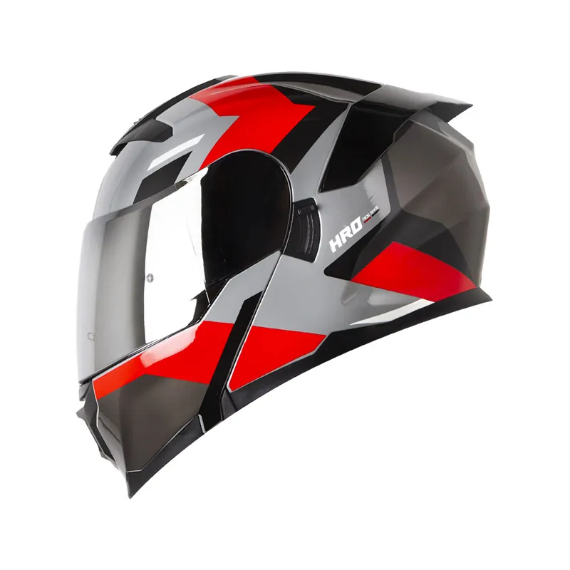 CASCO HRO 3440DV FILO GRIS OSCURO ROJO