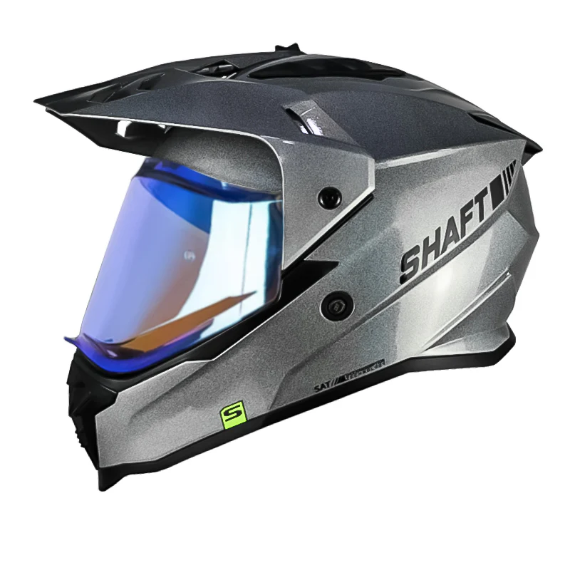 CASCO SHAFT MX360 SOLID CAMALEONON GRIS NEGRO
