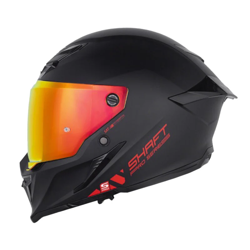 CASCO SHAFT PRO 615DV SOLID NEGRO ROJO MATE