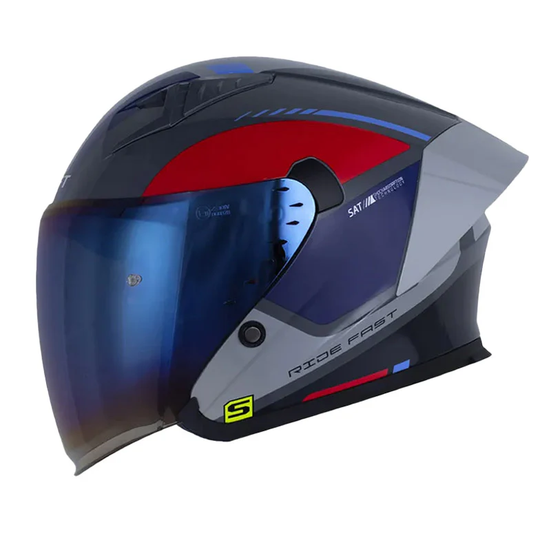 CASCO SHAFT 226 GT FLIGHTRISK GRIS OSCURO AZUL OSCURO BRILLANTE