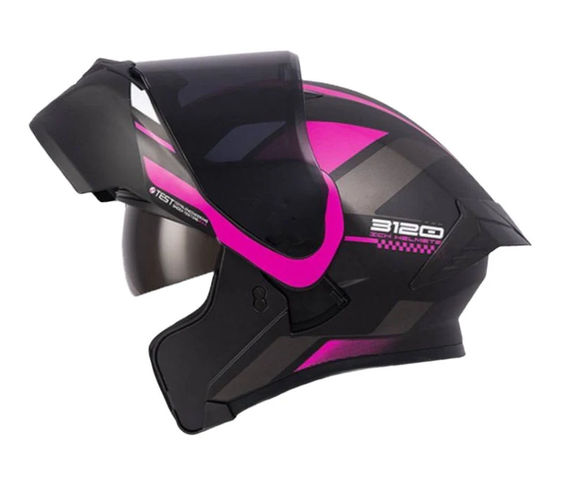 CASCO ICH 3120 ORDANOX NEGRO FUCSIA MATE