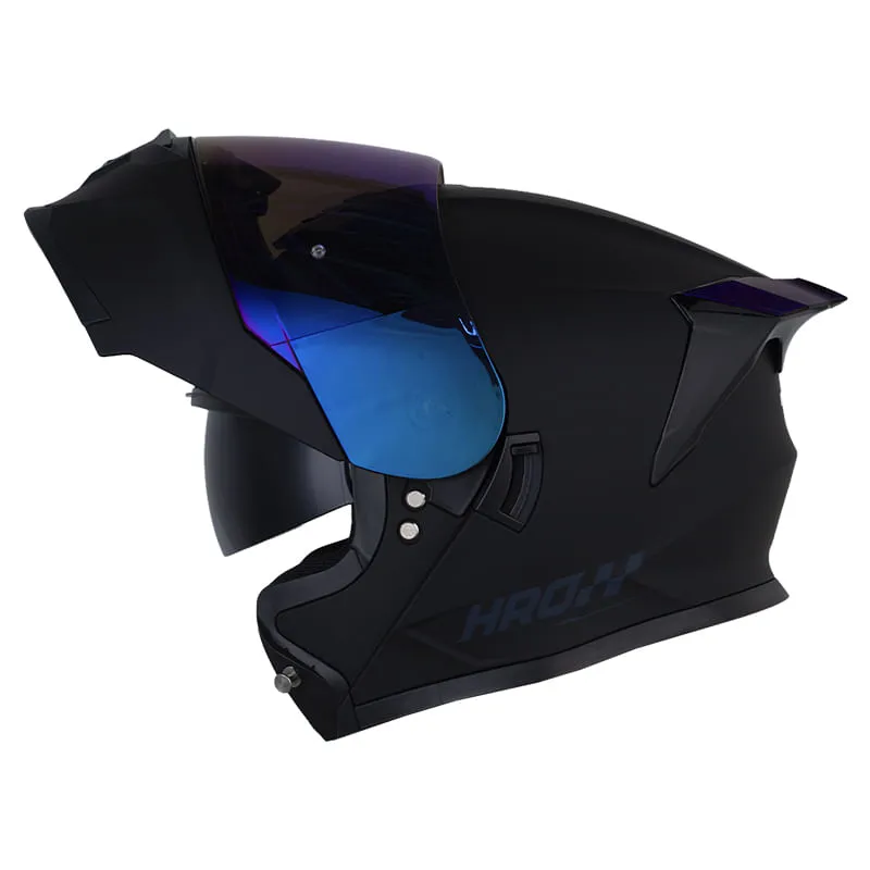 CASCO HRO 3460DV SOLID NEGRO GRIS OSCURO MATE