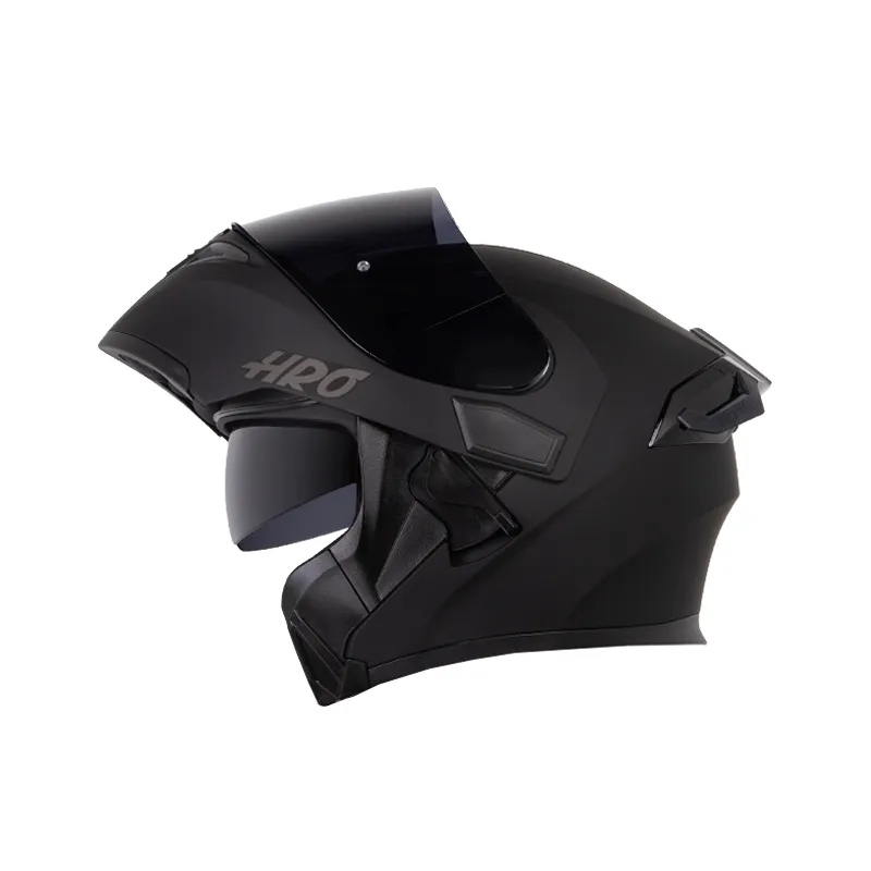 CASCO HRO 3400DV SOLID NEGRO GRIS OSCURO