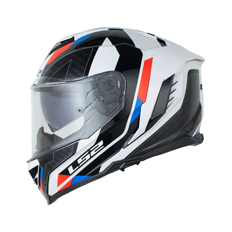 CASCO LS2 FF818 SPORTY AZUL ROJO BRILLANTE