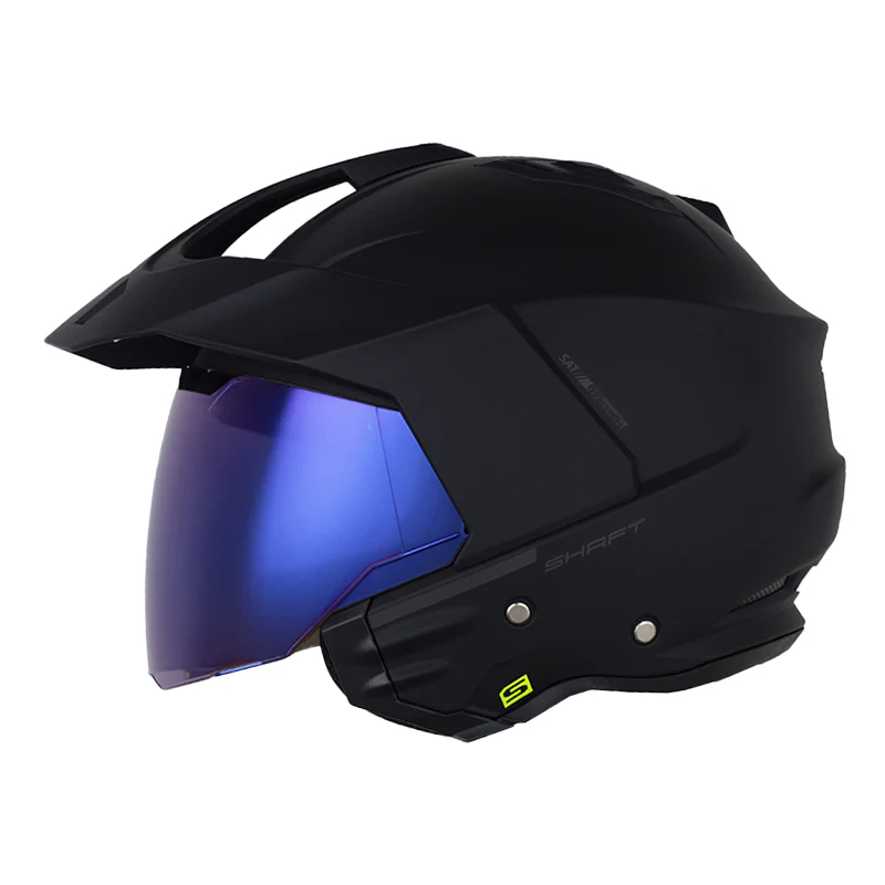 CASCO SHAFT 227 TRIAL SOLID NEGRO GRIS OSCURO MATE
