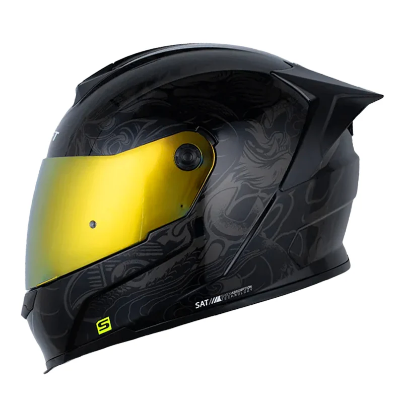 CASCO SHAFT 502SP THUNDER NEGRO GRIS OSCURO BRILLANTE
