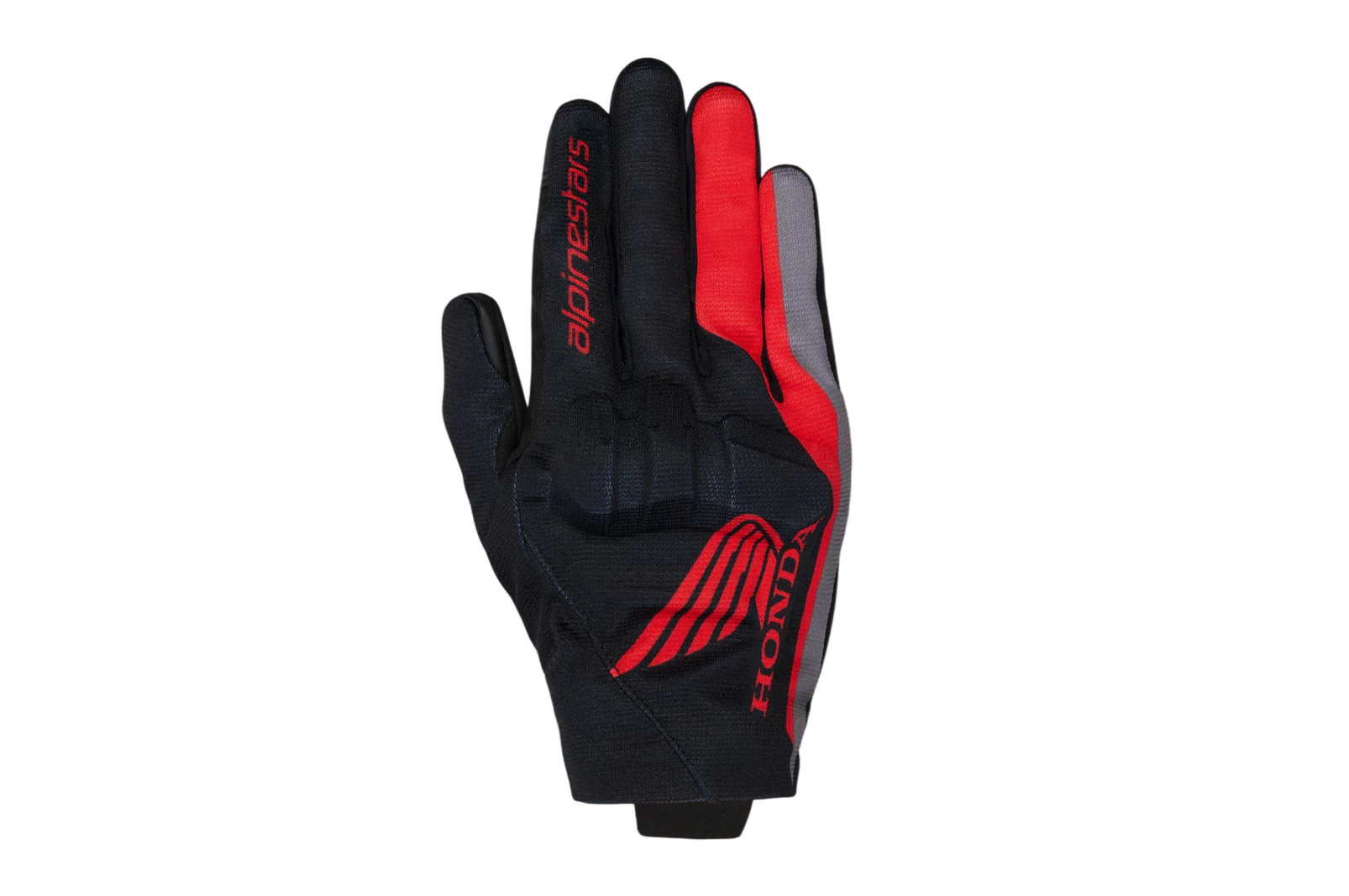 GUANTES ALPINESTARS HONDA REEF V2 NEGRO ROJO GRIS OSCURO