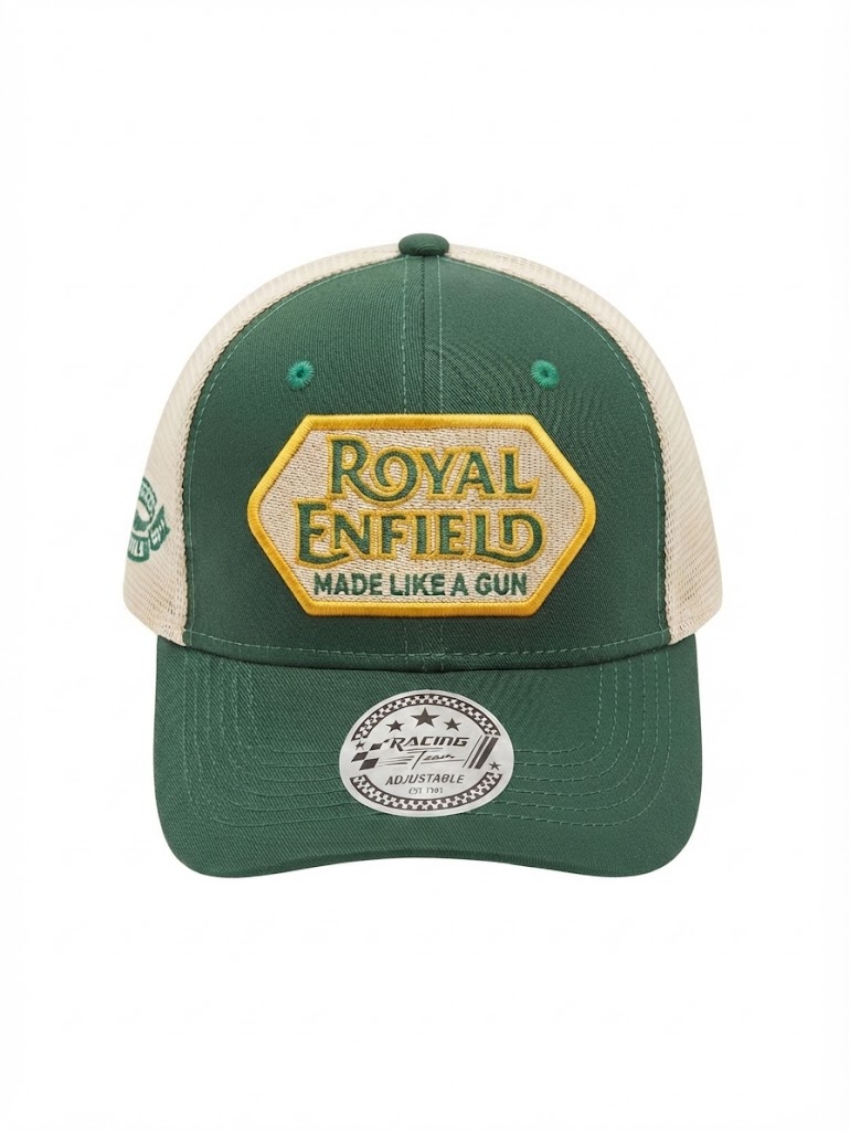 GORRA 3A ROYAL ENFIELD VERDE MILITAR BEIGE
