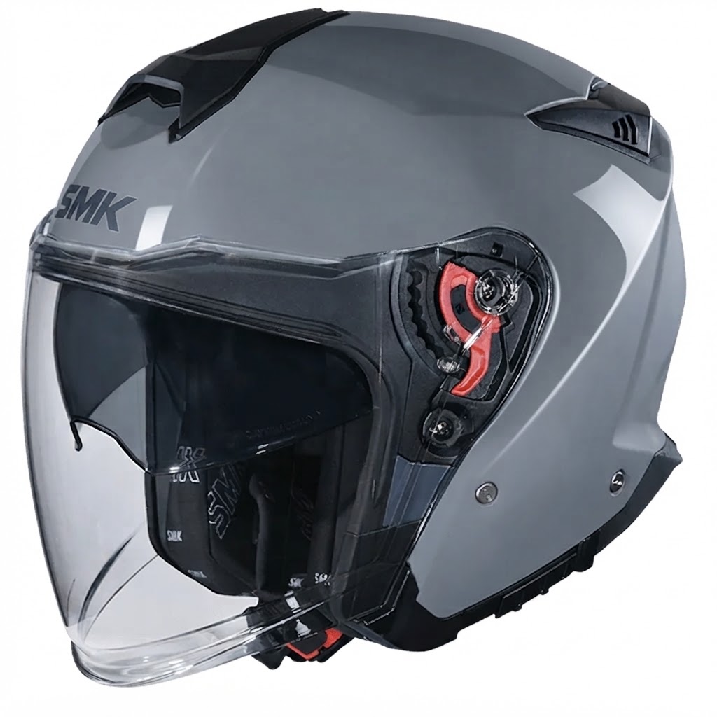 CASCO SMK GTJ SOLID TITANIO BRILLANTE