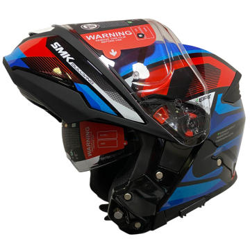 CASCO SMK GULLWING CHA AZUL ROJO BLANCO
