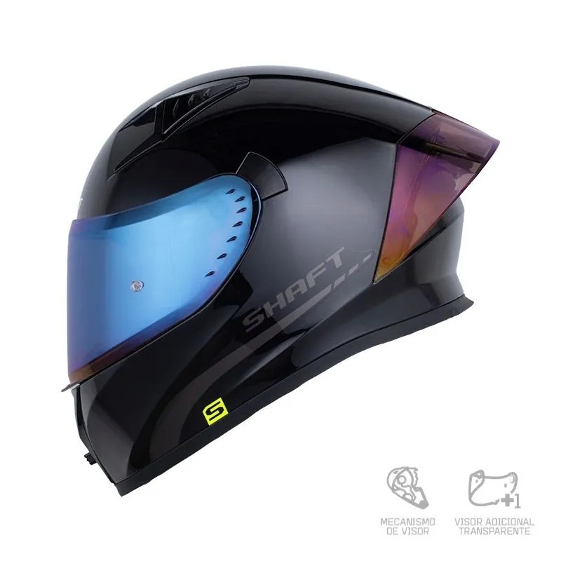 CASCO SHAFT 526SP EVO SOLID V2 NEGRO GRIS OSCURO MATE