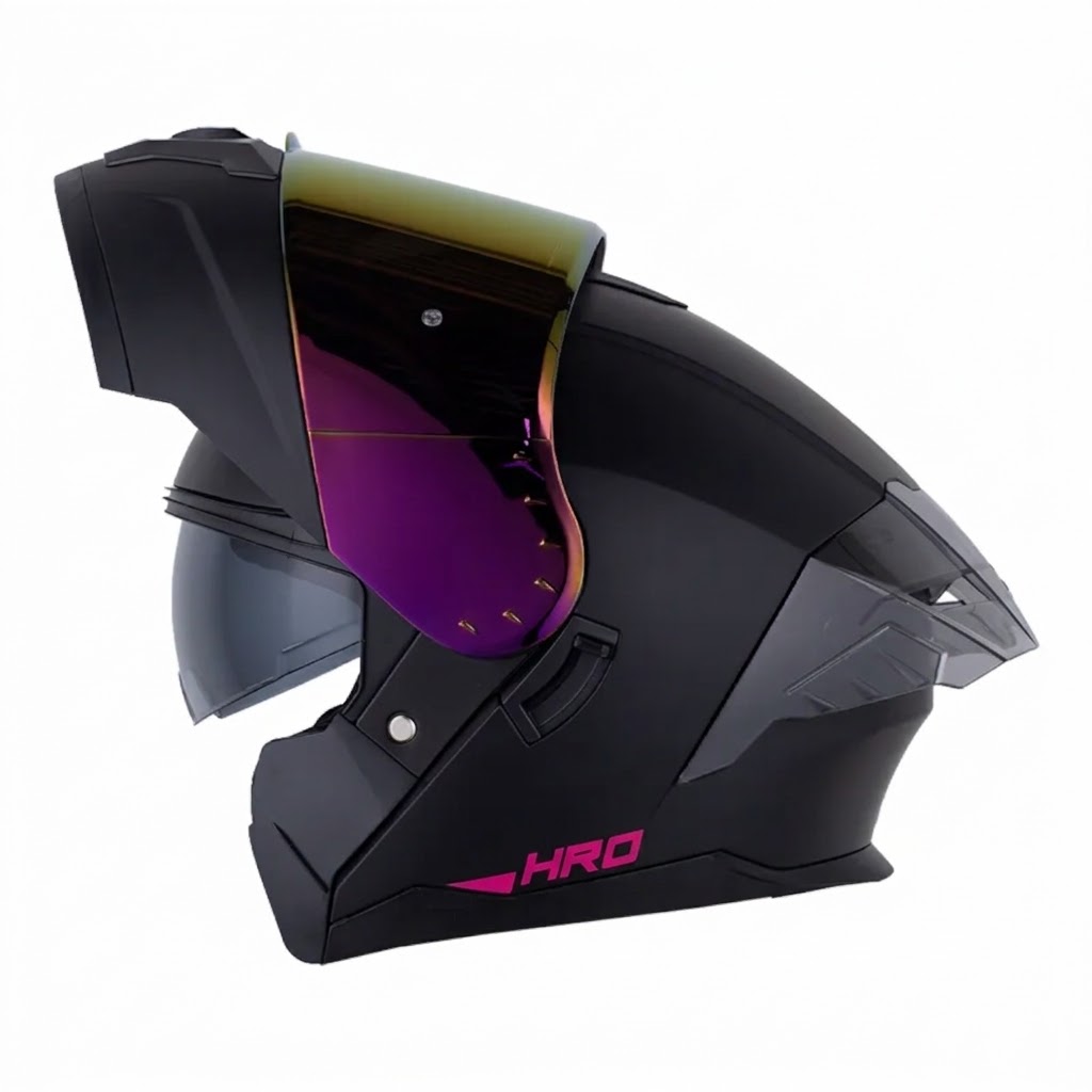 CASCO HRO 3480DV EVO SOLID V2 NEGRO FUCSIA MATE