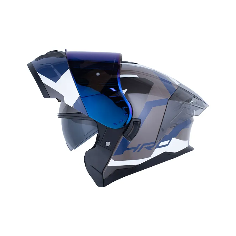 CASCO HRO 3480DV EVO PRIVILEX GRIS OSCURO AZUL OSCURO BRILLANTE
