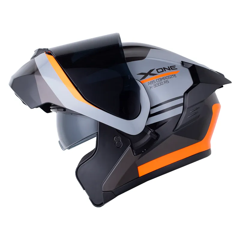 CASCO X-ONE X-3000RS SABIO NEGRO GRIS BRILLANTE