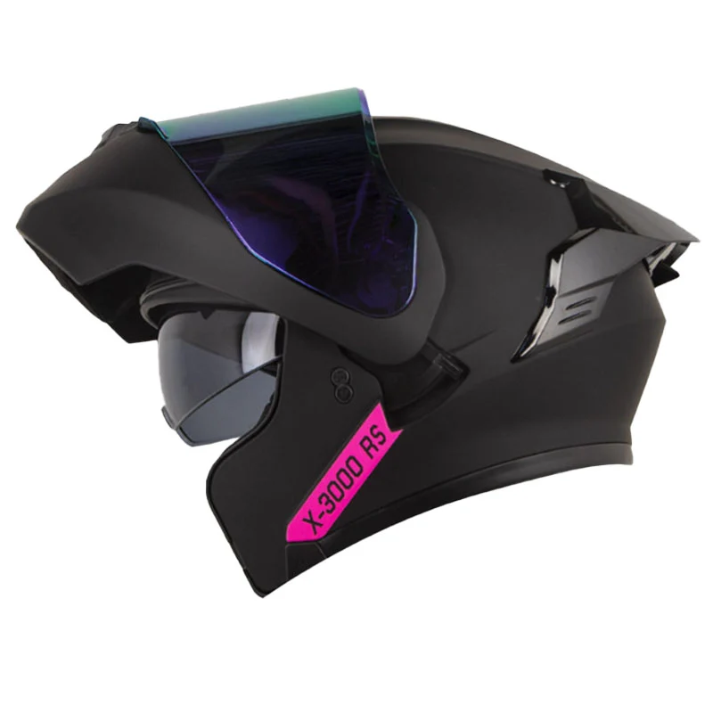 CASCO X-ONE X-3000RS SOLID NEGRO FUCSIA MATE