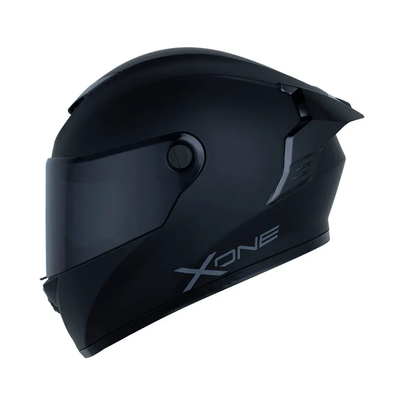 CASCO X-ONE X-500 RS SOLID V2 NEGRO GRIS OSCURO MATE