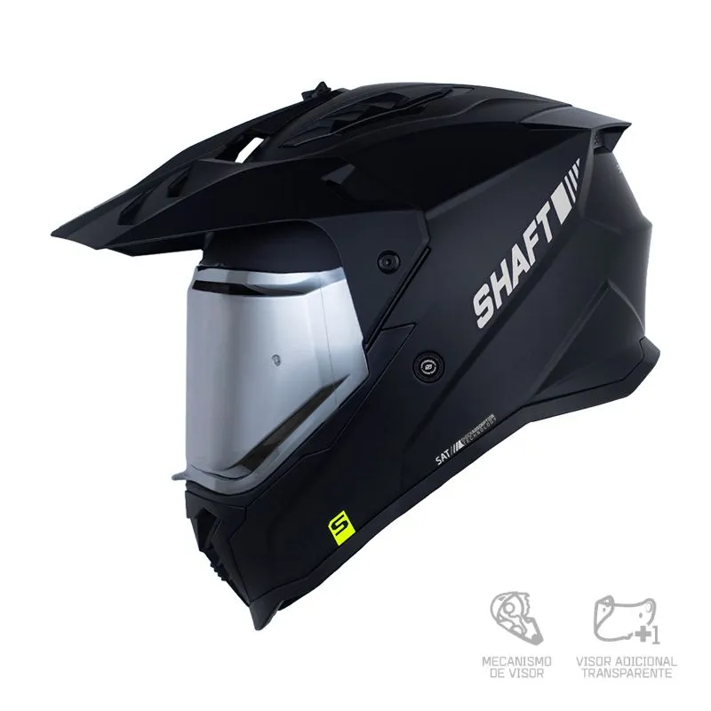 CASCO SHAFT MX360 SOLID NEGRO SILVER MATE