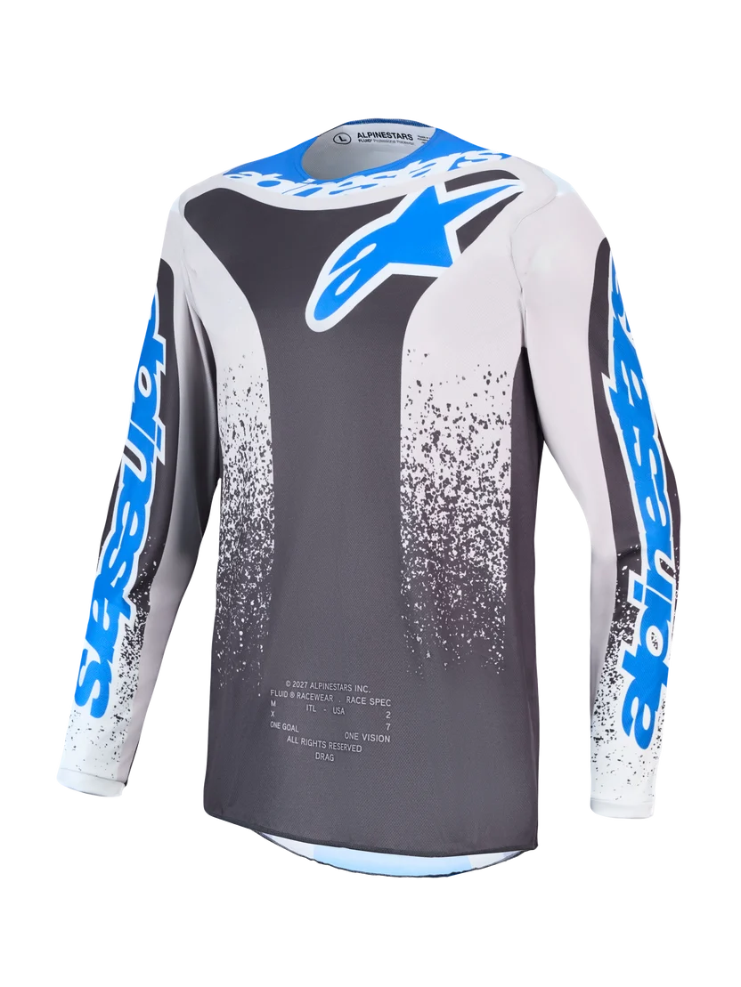 JERSEY ALPINESTARS FLUID DRAG GRIS LILA AZUL