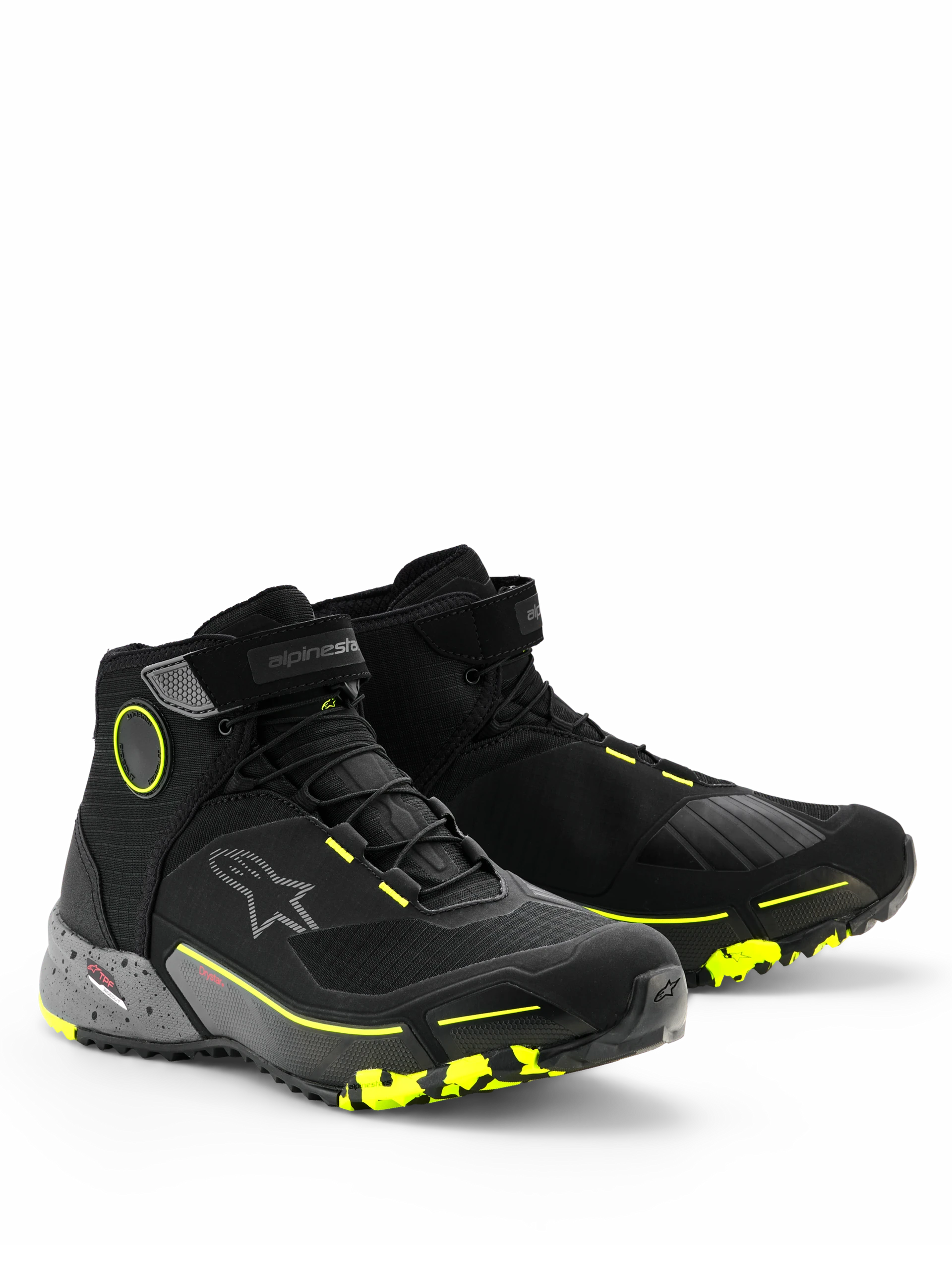 BOTA ALPINESTAR DRYSTAR CR-X NEGRO GRIS AMARILLO