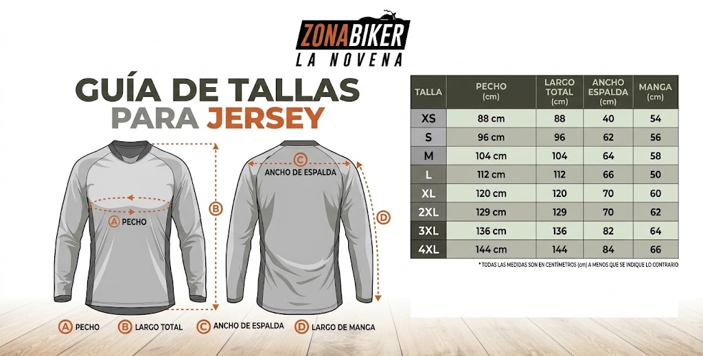Guía de Tallas